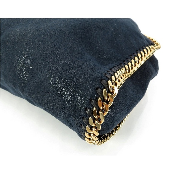 Stella McCartney Black and Gold Chain Shoulder Bag - Picture 7 of 15